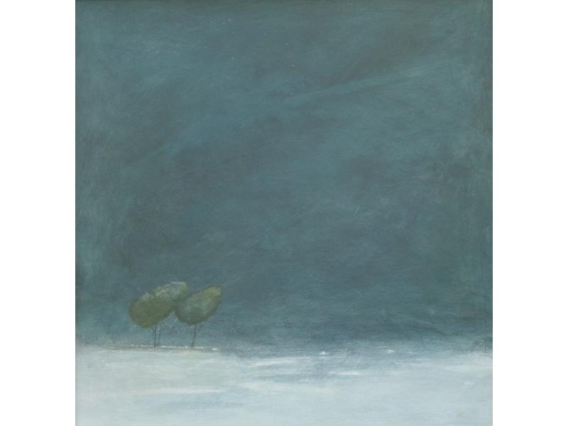 02 Trees in the Snow Acrylic on board 40 x 40cm PRIVATE COLLECTION