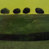 13 Yellow field Benholm Acrylic on board 40 x 20cm 260